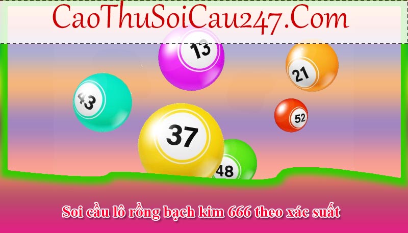 Soi cầu lô rồng bạch kim 666 theo xác suất