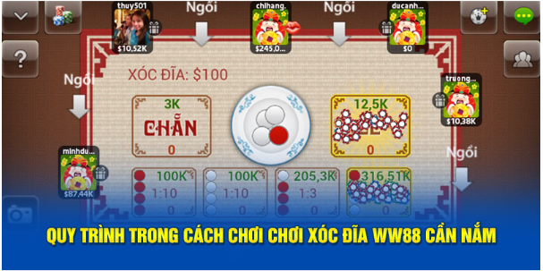 Quy trình trong cách chơi chơi xóc đĩa kubet cần nắm
